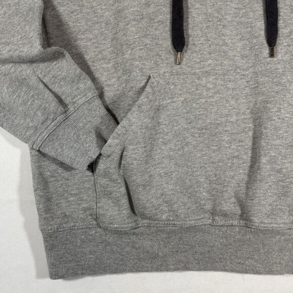 Vtg Thrashed Hoodie Sun Faded Distressed Pullover Gray Sweatshirt - Picture 3 of 9